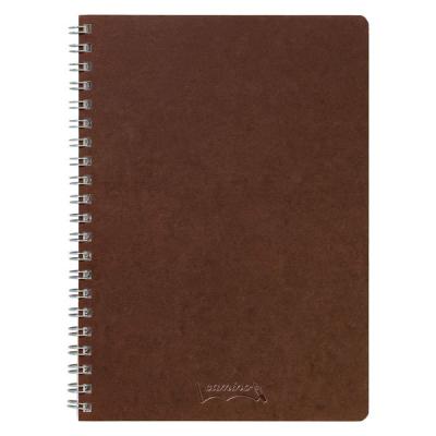 日本ノート ノート Wリングノート カミノ B6 6mm横罫40枚 チョコレート PT035SE 1冊