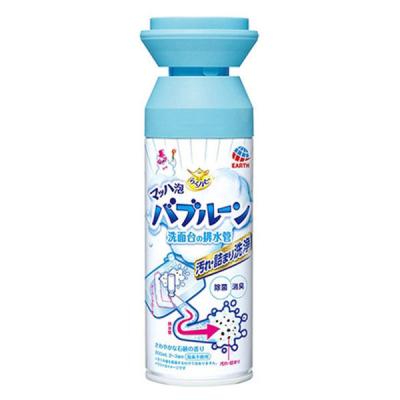 排水管 掃除 洗剤 らくハピ マッハ泡 バブルーン 洗面台の排水管 石鹸の香り 200ml 1個 排水口 排水溝 簡単 アース製薬