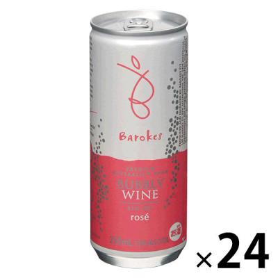 【セール】バロークス スパークリング 缶タイプ ロゼ ワイン 250ml×24缶