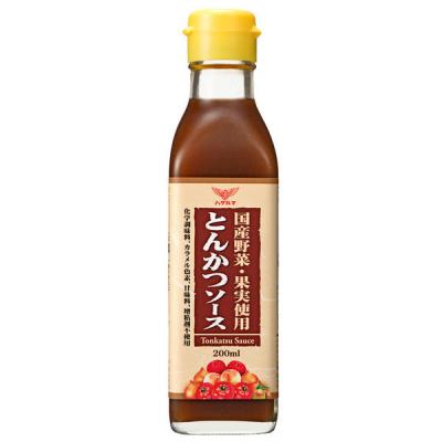 ハグルマ 国産野菜・果実使用 とんかつソース 200ml 1本