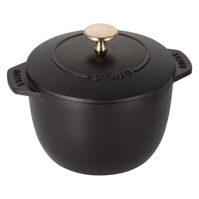 LOHACO - ストウブ Staub ラ ココット de GOHAN S ブラック 12cm 1個
