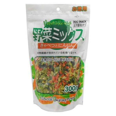 ペット用 野菜ミックス キャベツとにんじん お徳用 300g 1袋 フジサワ ドッグフード 犬用 おやつ