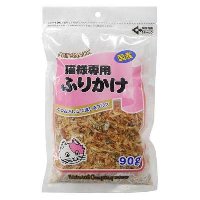 ペット用 猫様専用ふりかけ かつお節＋にぼし 90g 国産 1袋 フジサワ キャットフード 猫用 おやつ 鰹節