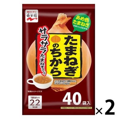 永谷園 たまねぎのちから サラサラたまねぎスープ（40袋入） 1セット（2個）