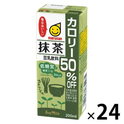 マルサンアイ 抹茶カロリー50%オフ 200ml 1箱（24本入）