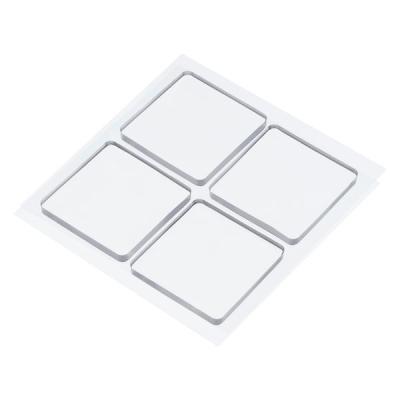 【転倒防止】アスクル「現場のチカラ」耐震粘着ゴム 40x40mm　1組4枚入り  オリジナル
