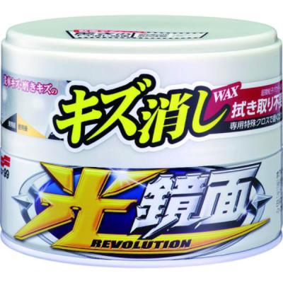【アウトレット】ソフト99コーポレーション ワックス 光鏡面WAX ホワイト車用 200g 専用クロス付 418 1個