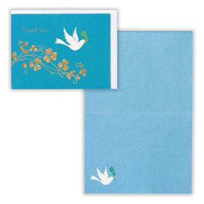 【アウトレット】日本ホールマーク サンキュー グリーティングカード 鳥とクローバー2 1枚