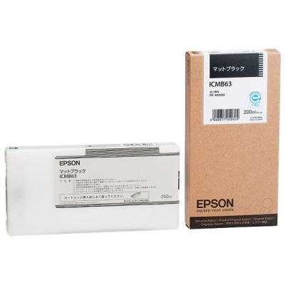 【アウトレット】エプソン（EPSON） 純正インク ICMB63 マットブラック 1個