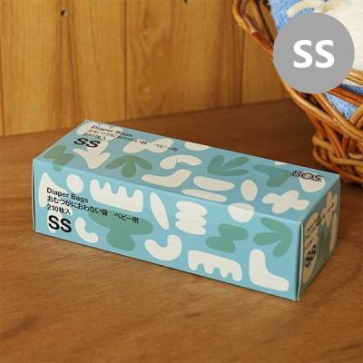 【アスクル・ロハコ限定デザイン】おむつが臭わない袋 BOS ベビー用 SSサイズ 210枚入 1個 クリロン化成（イチオシ） オリジナル