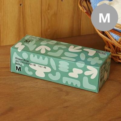 【アスクル・ロハコ限定デザイン】おむつが臭わない袋 BOS ベビー用 Mサイズ 90枚入 1個 クリロン化成（イチオシ） オリジナル