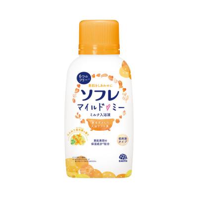 入浴剤 にごり 液体 ソフレ マイルド・ミー ミルク入浴液 ふんわり金木犀の香り 本体 720mL 1本 赤ちゃん お風呂 保湿タイプ アース製薬