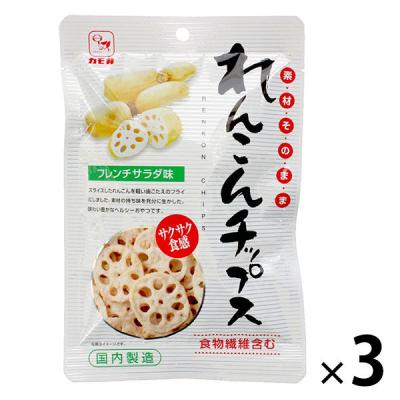 LOHACO - 素材そのままれんこんチップス 1セット（3袋）カモ井食品工業