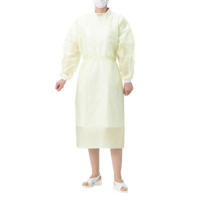 【アウトレット】アスクル SMS不織布ガウン 個包装 イエロー AK7236Y 1袋（5枚入）  オリジナル