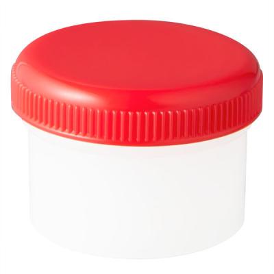 【アウトレット】ケーエム化学1036012/丸底プラツボ（増量タイプ）　6ｍL（アカ）　未滅菌　1箱（100個入）【軟膏容器】