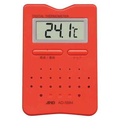 【アウトレット】エー・アンド・デイ（A＆D）デジタル温度計 レッド AD5684RE