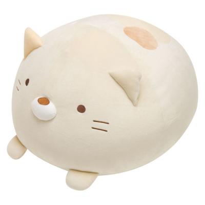 すみっコぐらし展　特大スーパーもちもち大福クッション（ねこ） LOHACO - サンエックス スーパーもちもち大福クッション ねこ すみっコ