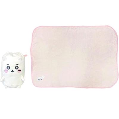 【アウトレット】ふわふわちいかわマスコット巾着付ブランケット（70×100cm） 0775038300 1セット