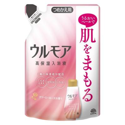 入浴剤 乾燥肌 高保湿入浴液ウルモア クリーミーローズ 詰替 480mL 1個 アース製薬