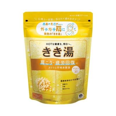薬用 入浴剤 炭酸 きき湯 カリウム芒硝炭酸湯 はちみつレモンの香り 360g 1個 透明タイプ 温泉科学 疲労回復 医薬部外品 アース製薬