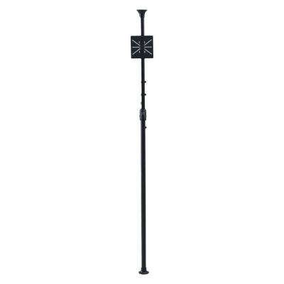 【アウトレット】YAMAZEN 突っ張りライトホルダー 工事不要 1kgまで取付可能 TLH-315(BK) 1台