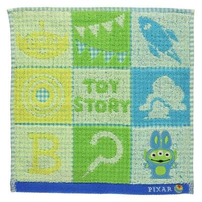 【アウトレット】丸眞 エイリアン バニー コスチューム ミニタオル 1枚　ハンドタオル　ハンカチタオル　子供向け　キャラクター