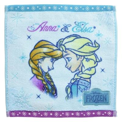 【アウトレット】丸眞 アナと雪の女王 クリアスノー ミニタオル 1枚　ハンドタオル　ハンカチタオル　子供向け　キャラクター
