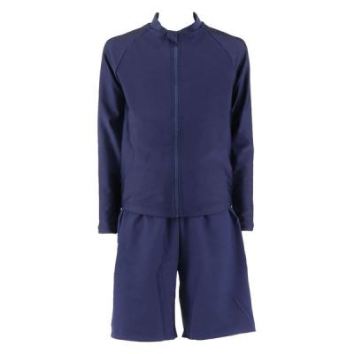 【アウトレット】再値下げ フットマーク 男女共用 セパレーツ水着 ネイビー M 132200 1セット