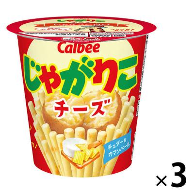 カルビー　じゃがりこ チーズ　3個　おつまみ　スナック菓子