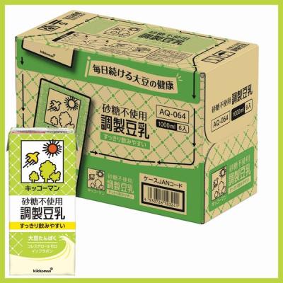キッコーマン 砂糖不使用 調製豆乳 1000ml 1箱（6本入）
