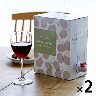 【アスクル・ロハコ限定】赤ワイン チリ サンタ レジーナ BIB カベルネ ソーヴィニヨン 3L 2個 フルボディ オリジナル