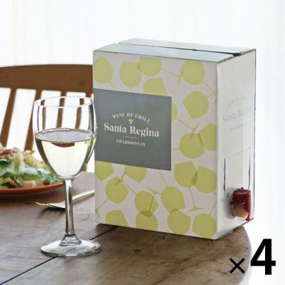 【アスクル・ロハコ限定】白ワイン チリ サンタ レジーナ BIB シャルドネ 3L 4個 辛口 オリジナル