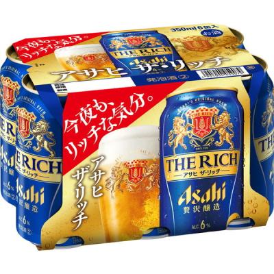 アサヒ ザ・リッチ 350ml  72本 LOHACO - 新ジャンル 第3のビール アサヒ ザ・リッチ 350ml 缶 1パック