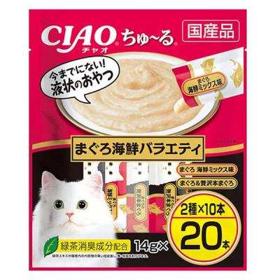 LOHACO - （バラエティパック）いなば チャオ ちゅーる 猫 まぐろ海鮮