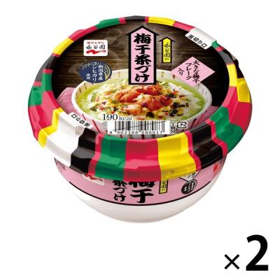 永谷園 カップ梅干茶づけ＜ごはん付＞ 新潟県産コシヒカリ使用 1セット（2個） お茶漬け