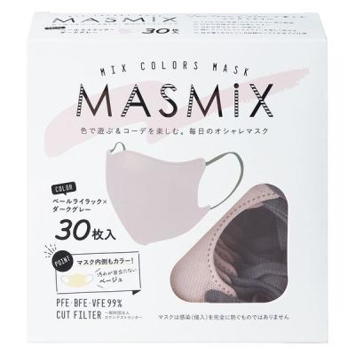 LOHACO - Kirei Mask MASMiXマスク（ペールライラック×ダークグレー）1
