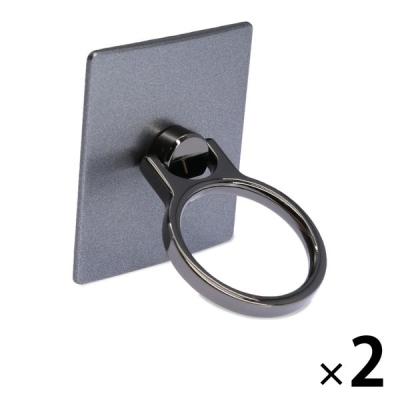 【アウトレット】エレコム スマホリング フィンガーリング グレー P-STRGY 1個