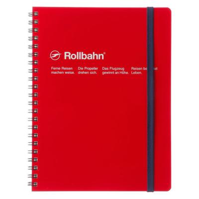 LOHACO - ロルバーン ポケット付メモ A5 レッド 赤 5mm方眼 リング