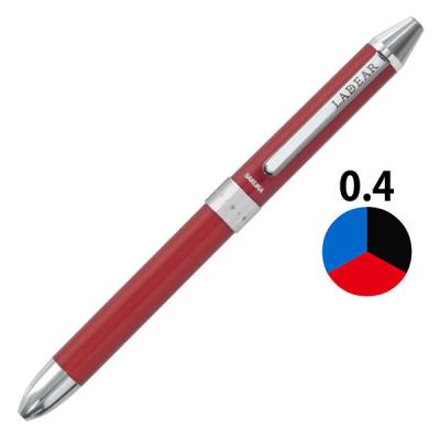 【アウトレット】3色ボールペン サクラクレパス ボールサイン レディア3 レッド軸 0.4mm 1個　回転式