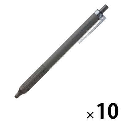 【アウトレット】トンボ鉛筆 モノグラフライト05 ダークグレー BCーMGLE75L 油性ボールペン 1セット（10本：1本×10）