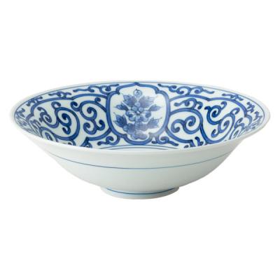LOHACO - 【アウトレット】西海陶器 間取青花文 七寸平鉢 1個