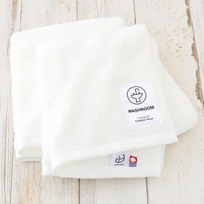 今治タオル フェイスタオル ロハコ限定 LOHACO lifestyle towel ホワイト（白） 洗面所 約34cm×75cm 2枚  オリジナル