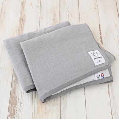 今治タオル ガーゼ バスタオル ロハコ限定 LOHACO lifestyle towel グレー バスルーム 約60cm×100cm 2枚 オリジナル