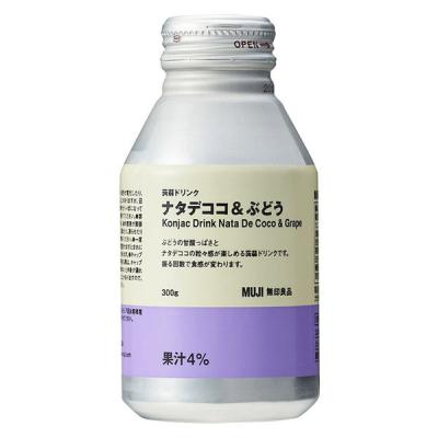 無印良品 蒟蒻ドリンク ナタデココ＆ぶどう 300g 良品計画