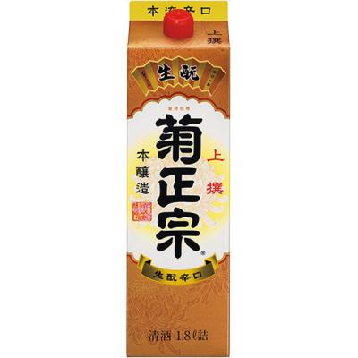 菊正宗 上撰 本醸造 生もと辛口 パック 1.8L 1本  日本酒