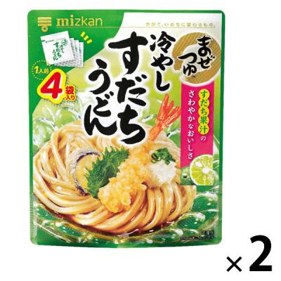 ミツカン　まぜつゆ　冷やしすだちうどん(1人前×4回分) 1セット（1個×2） めんつゆ　麺つゆ