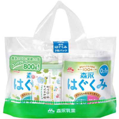 【0ヵ月から】森永 乳児用ミルク はぐくみ（大缶）2缶パック（800g×2缶） 1パック 森永乳業　粉ミルク