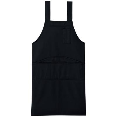 【ワークエプロン】 アスクル「現場のチカラ」 マルチエプロン フリー ブラック 1枚  オリジナル