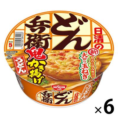 日清食品 日清のどん兵衛 鬼かき揚げうどん1セット（6食入）　日清食品