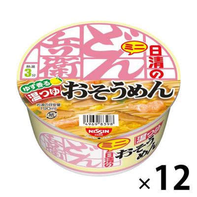 日清食品 日清のどん兵衛 温つゆおそうめんミニ カップ麺ミニ 素麺 12個